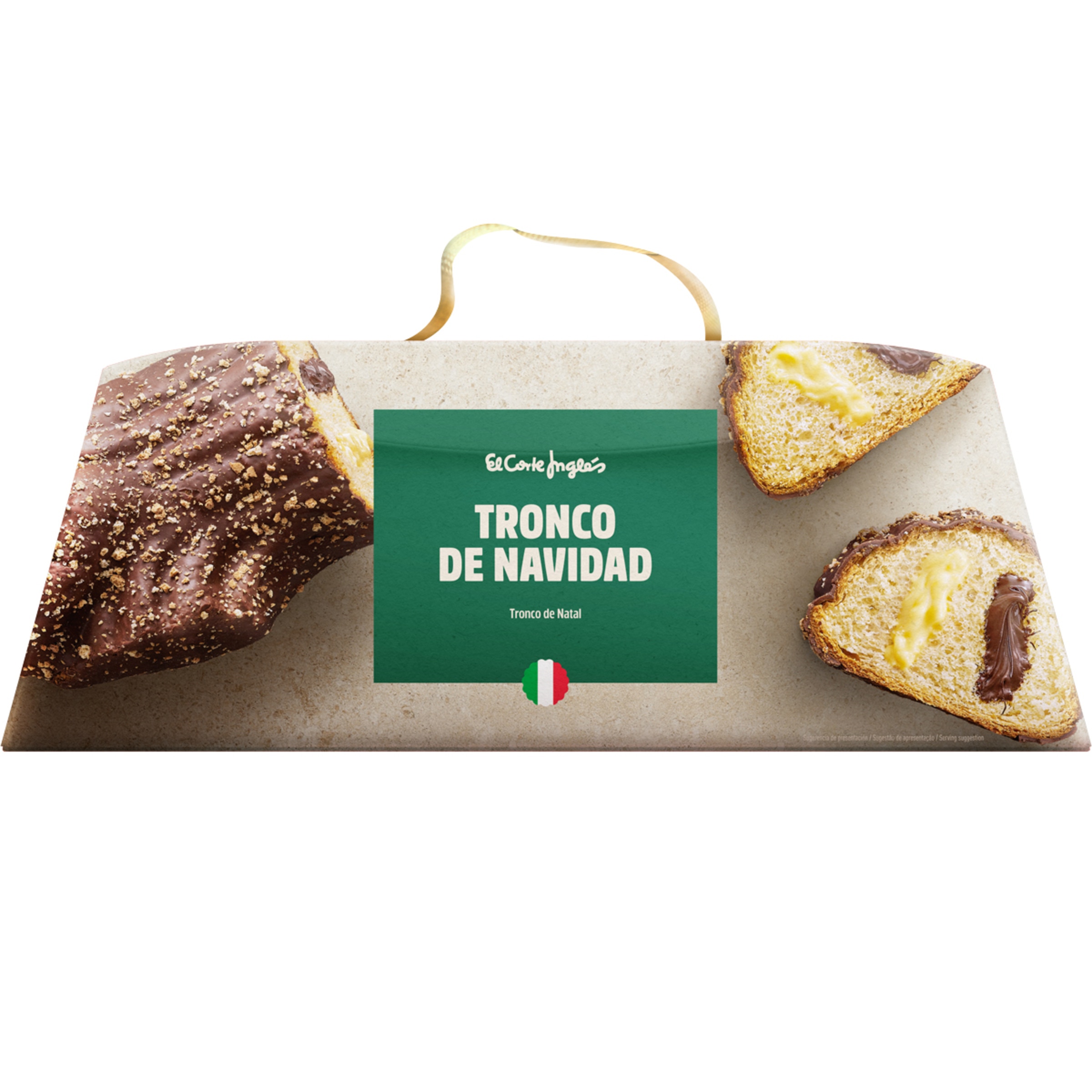 Tronco de Natal embalagem 750 g