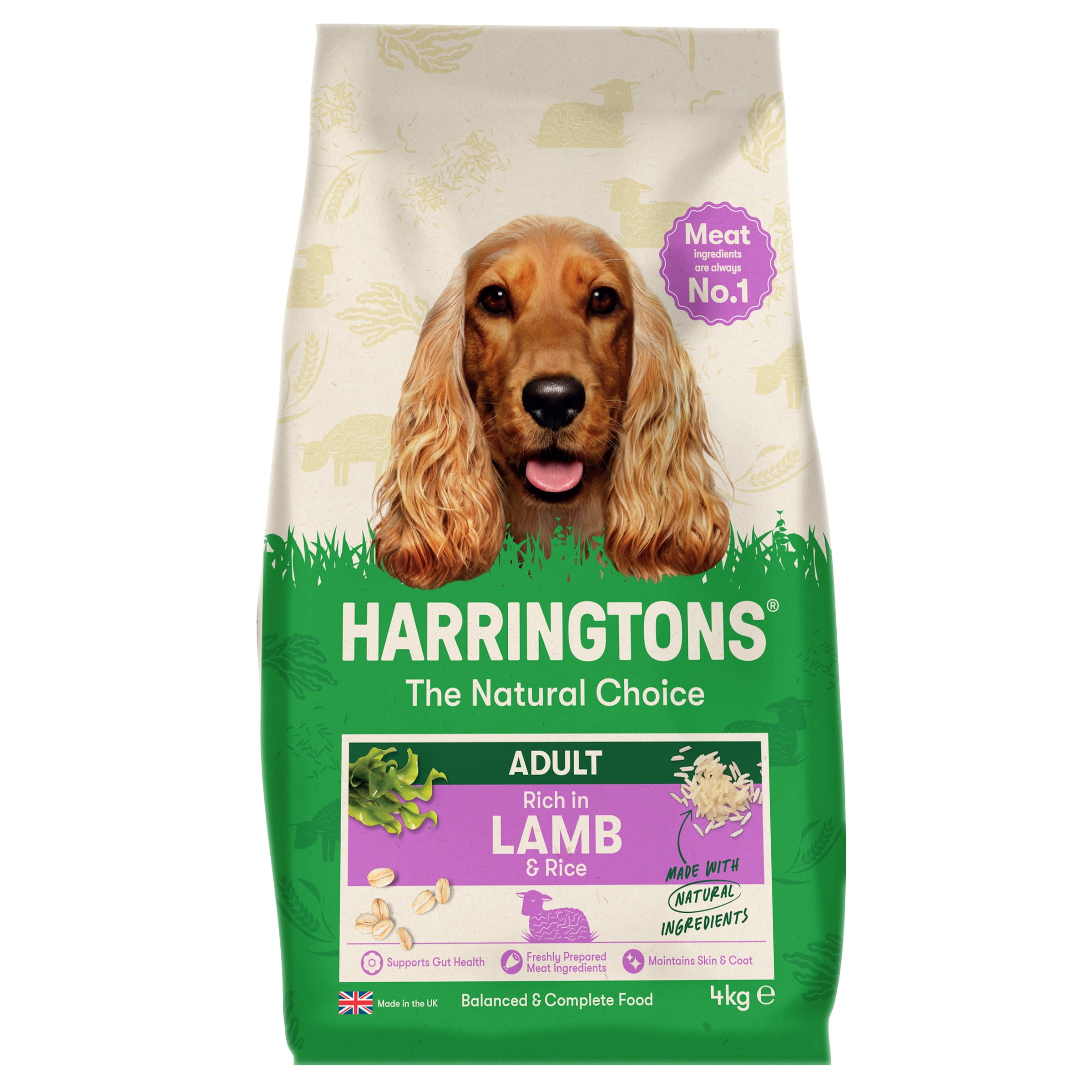 Alimento Seco para Cão Carne e Arroz embalagem 4 kg