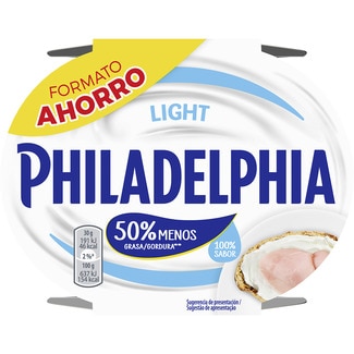 queso de untar blanco light formato ahorro pack 2 x 250 g envase 500 g - Philadelphia