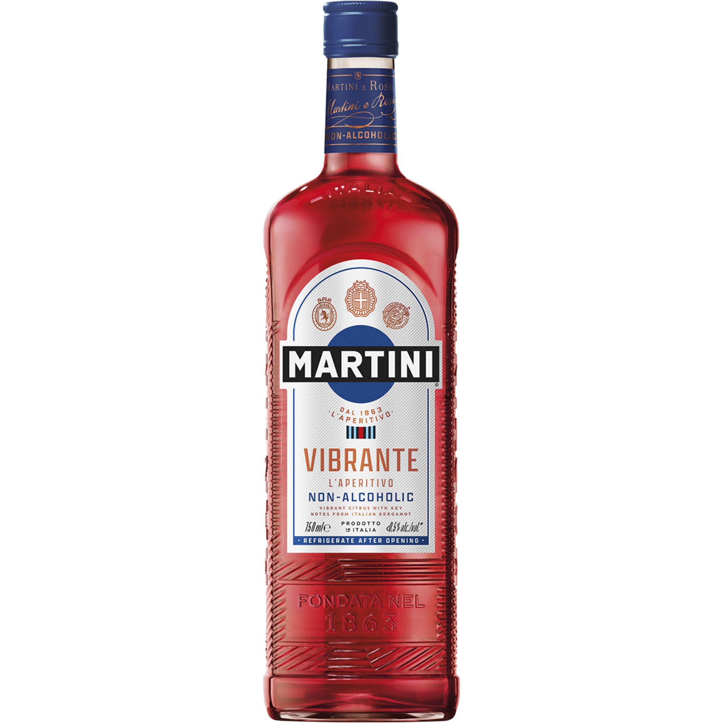 vermut aperitivo rojo Sin Alcohol Torino Italia botella 75 cl