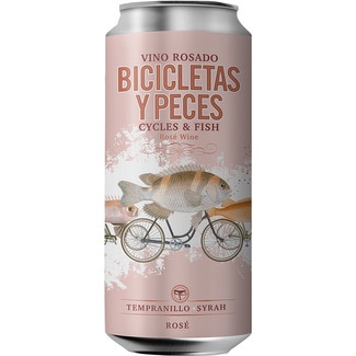 vino rosado lata 25 cl - Bicicletas Y Peces