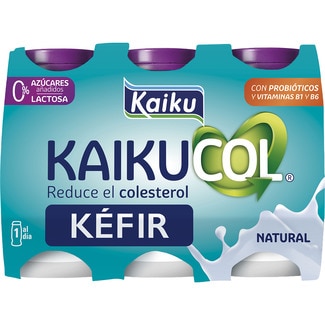 Kaikucol natural 0% azúcar añadido sin lactosa pack 6 unidades 65 ml - Kaiku