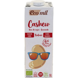 bebida de anacardo ecológica sin gluten y sin azúcar envase 1 l - Ecomil