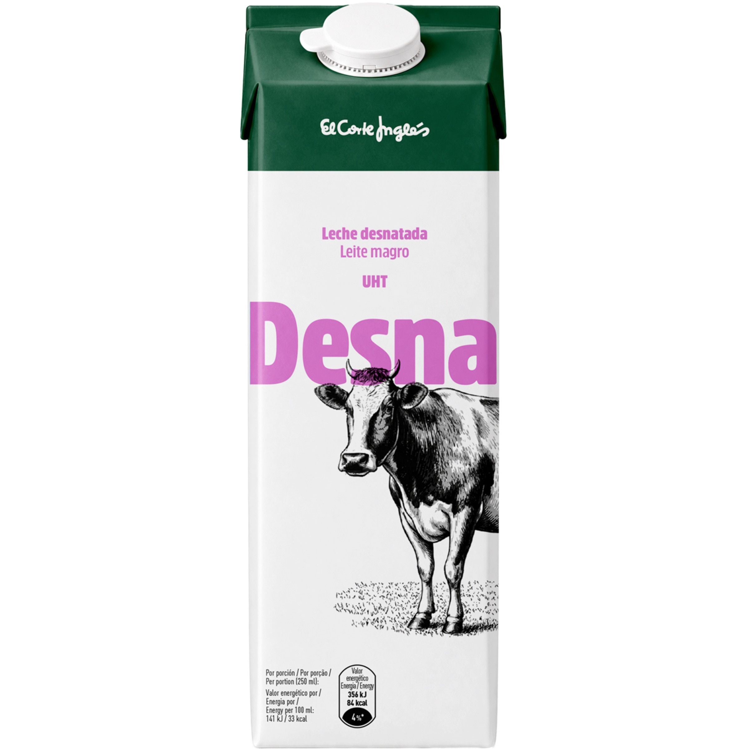 leche desnatada brik 1 l