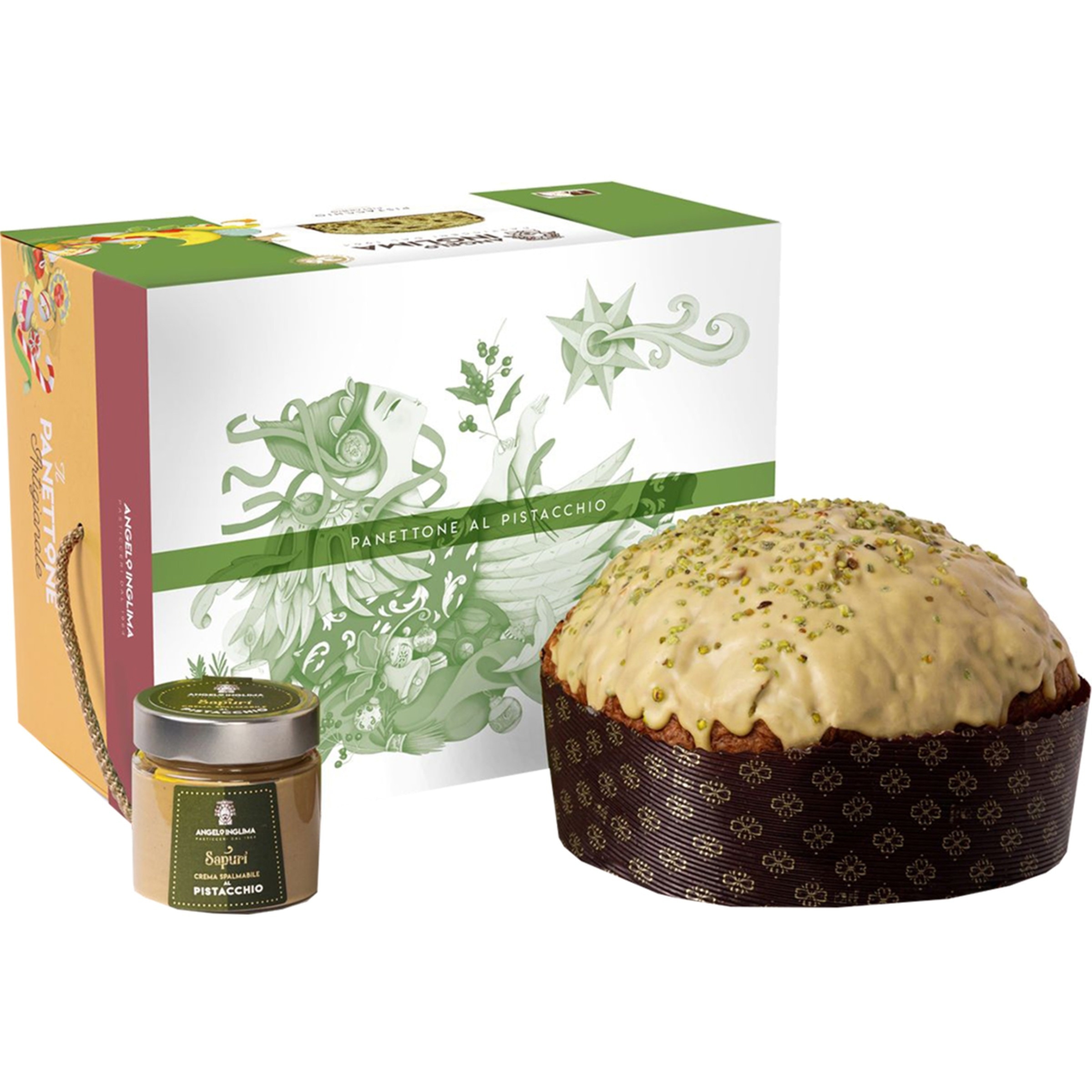 Panettone Al Pistacho embalagem 1200 g