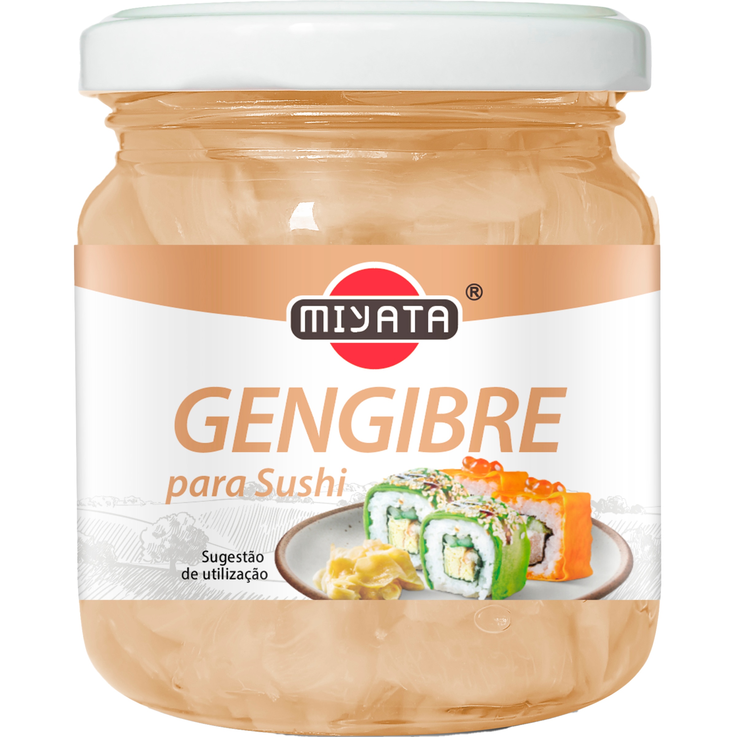Gengibre de Sushi Natural frasco 190 g