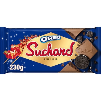 turrón de chocolate crujiente con galleta Príncipe tableta 230 g - Suchard
