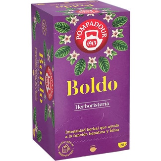 infusión de boldo ayuda a la función hepática y biliar estuche 20 bolsitas - Pompadour