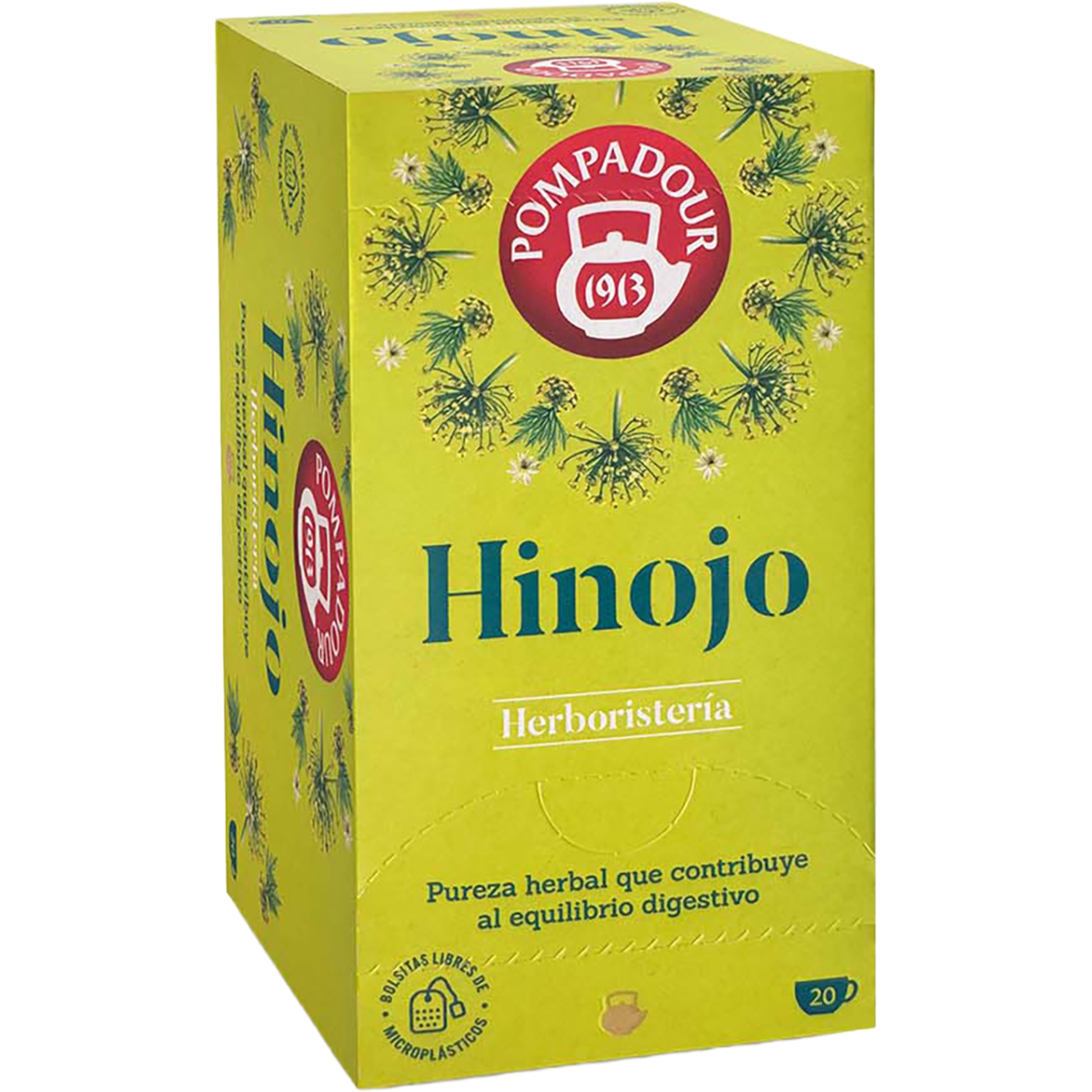 infusión de hinojo contribuye al equilibrio digestivo estuche 20 bolsitas
