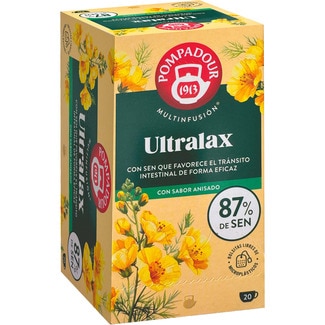 Multinfusión Ultralax mix natural de sen con sabor anisado estuche 20 bolsitas - Pompadour