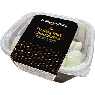 dátiles 3 chocolates tarrina 280 g - El Monaguillo