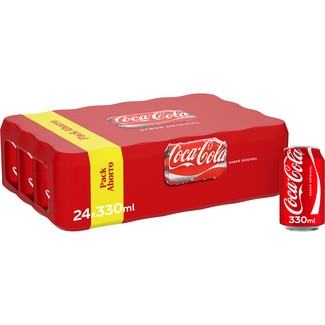 refresco de cola original pack 24 latas 33 cl - Coca-cola
