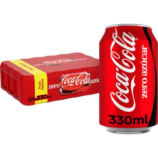 refresco de cola sin azúcar pack 24 latas 33 cl - Coca-cola Zero