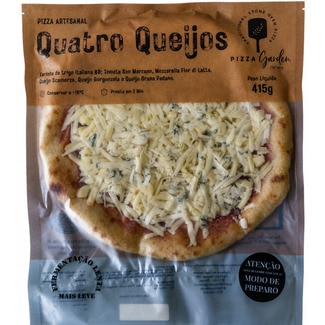 Pizza 4 Queijos embalagem 415 g - Pizza Garden