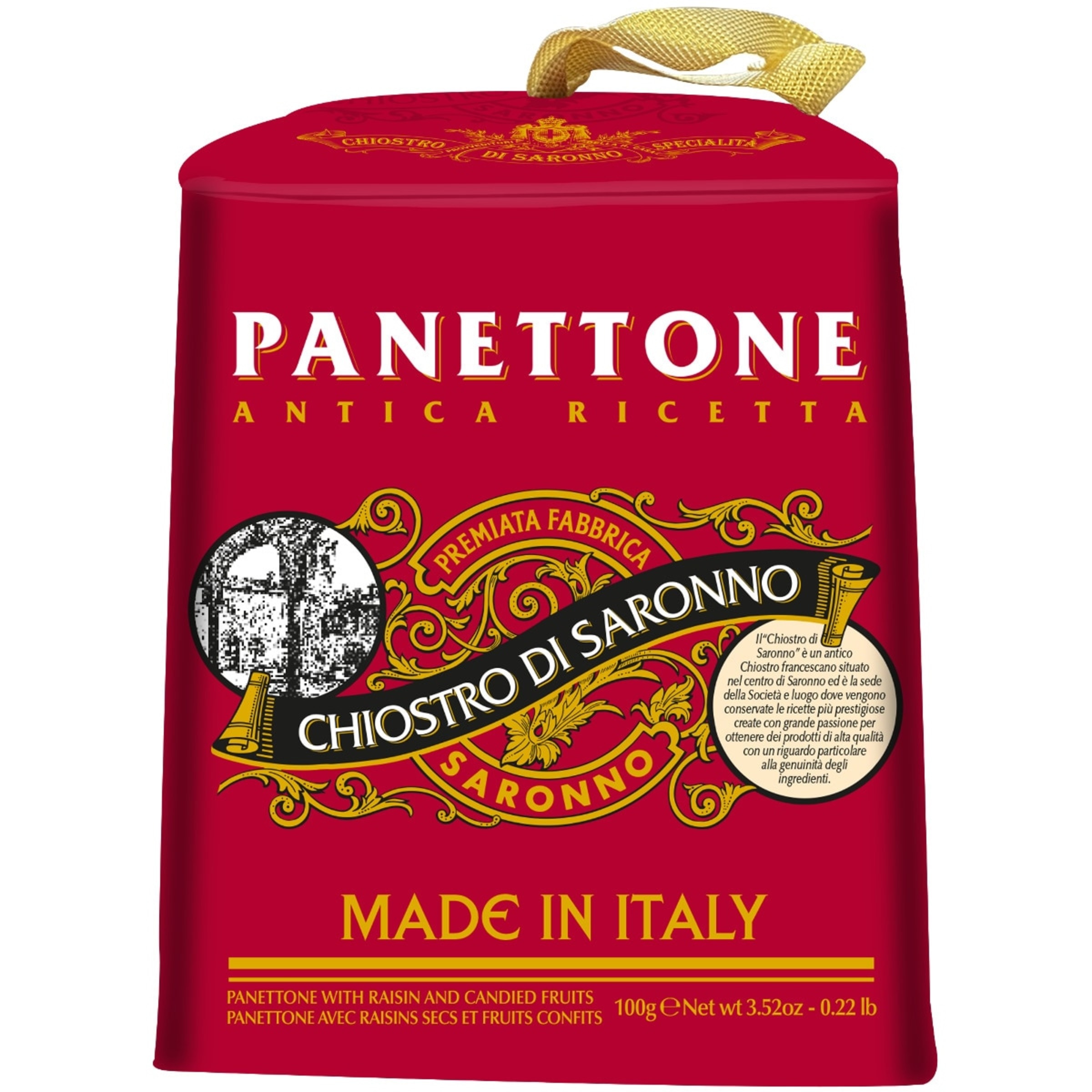 Panettone Clássico embalagem 100 g