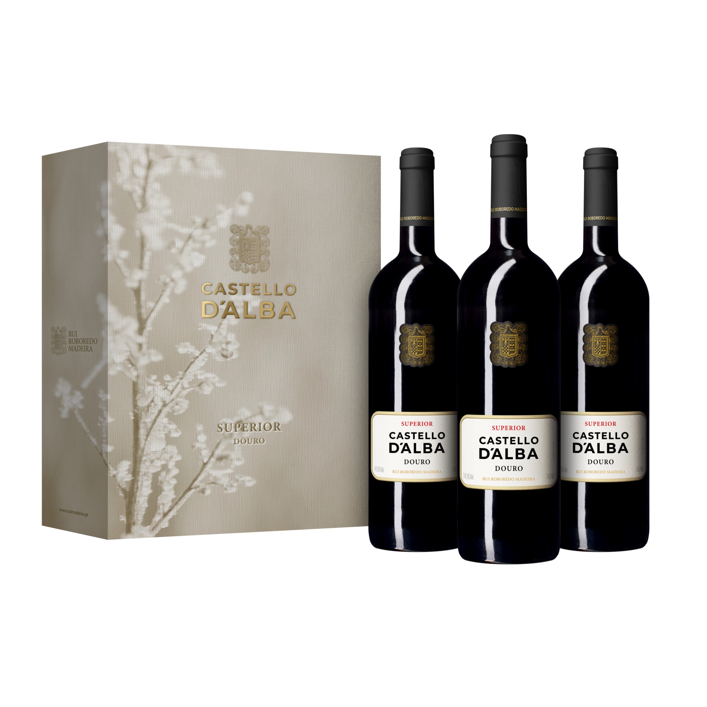 Vinho Tinto do Douro Superior Pack 3 unidades embalagem 75 cl