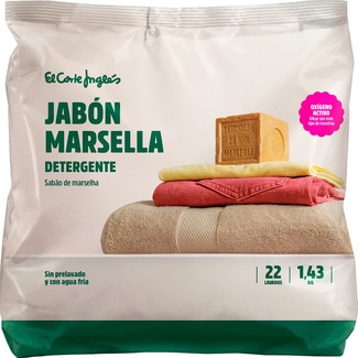 Detergente para a Máquina da Roupa Sabão de Marselha em Pó embalagem 22 doses - El Corte Inglés