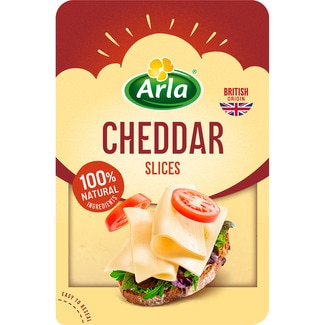 queso cheddar de vaca en lonchas envase 150 g elaborado con leche pasteurizada - Arla
