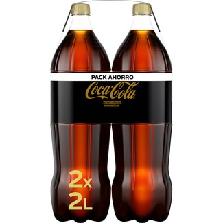 refresco de cola sin azúcar ZERO CAFEÍNA pack 2 botellas 2 l - Coca-cola Zero
