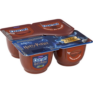 natillas de chocolate sin gluten pack 4 unidades 120 g - Danone Danet