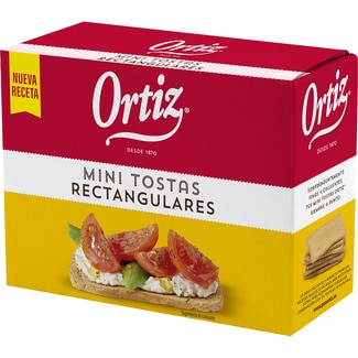 mini tostas rectangulares estuche 100 g - Ortiz