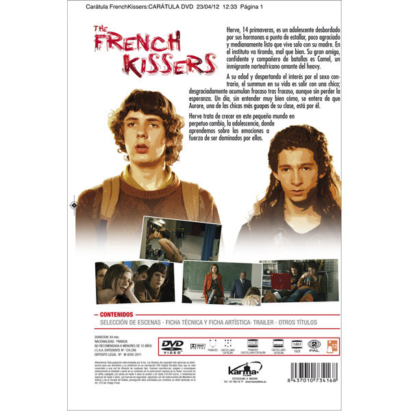 The french kissers (DVD) · KARMA FILMS · El Corte Inglés
