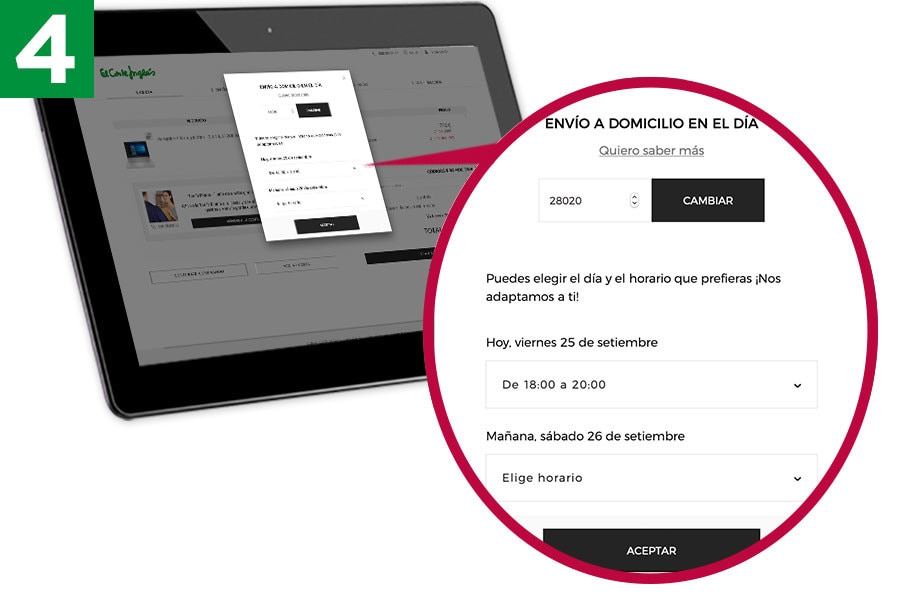 Entrega en el día