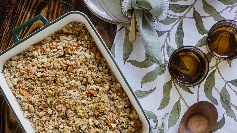 Crumble de Abóbora e Curgete