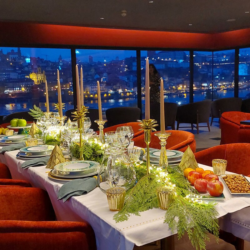 Christmas table styling Workshop at the Hilton Porto Gaia Hotel