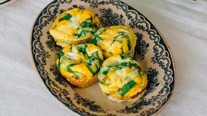 Mini Quiches de Espinafres