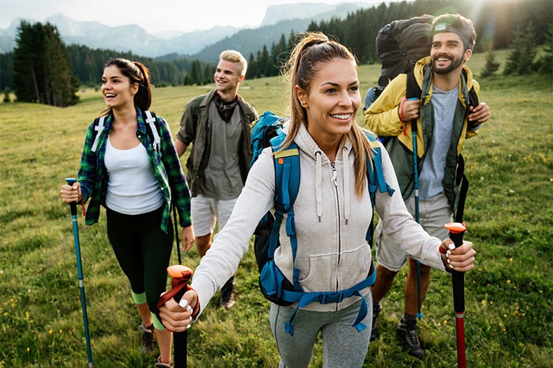 Senderismo nordic walking