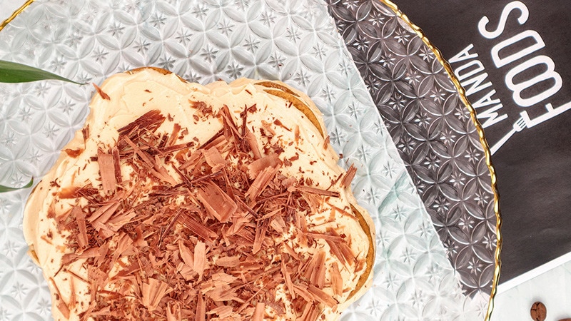 Bolo de Bolacha de Café, Doce de Leite e Chocolate