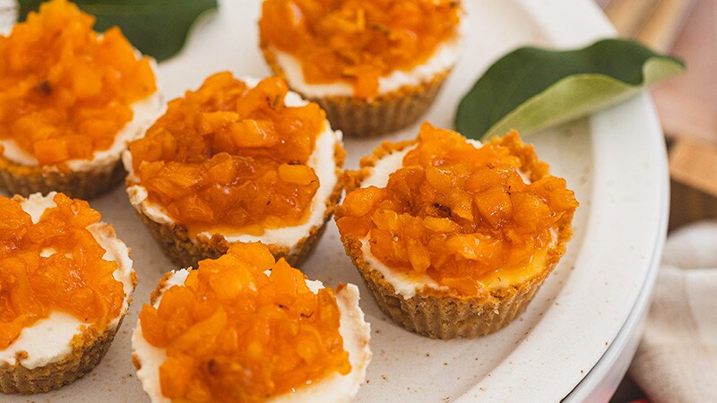 Mini Cheesecakes de Nêspera