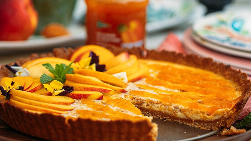Tarte Cremosa de Nectarinas e Doce de Alperce