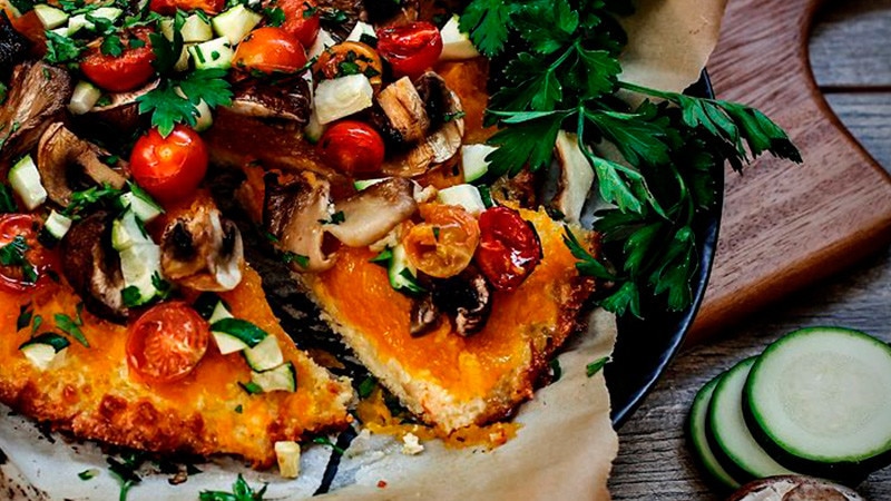 Quiche Colorida com Vegetais
