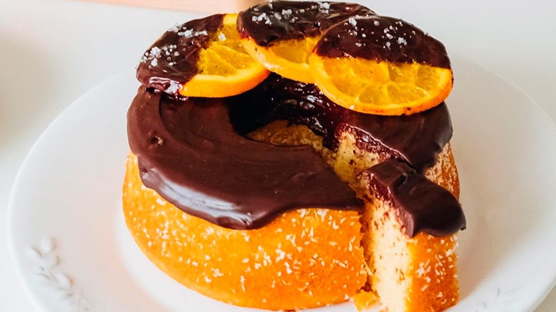 Bolo de Laranja e Chocolate