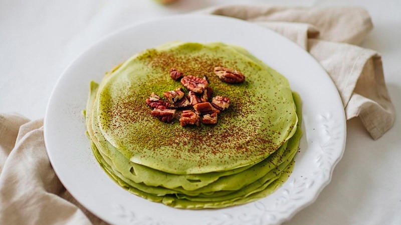 Crepes de Matcha