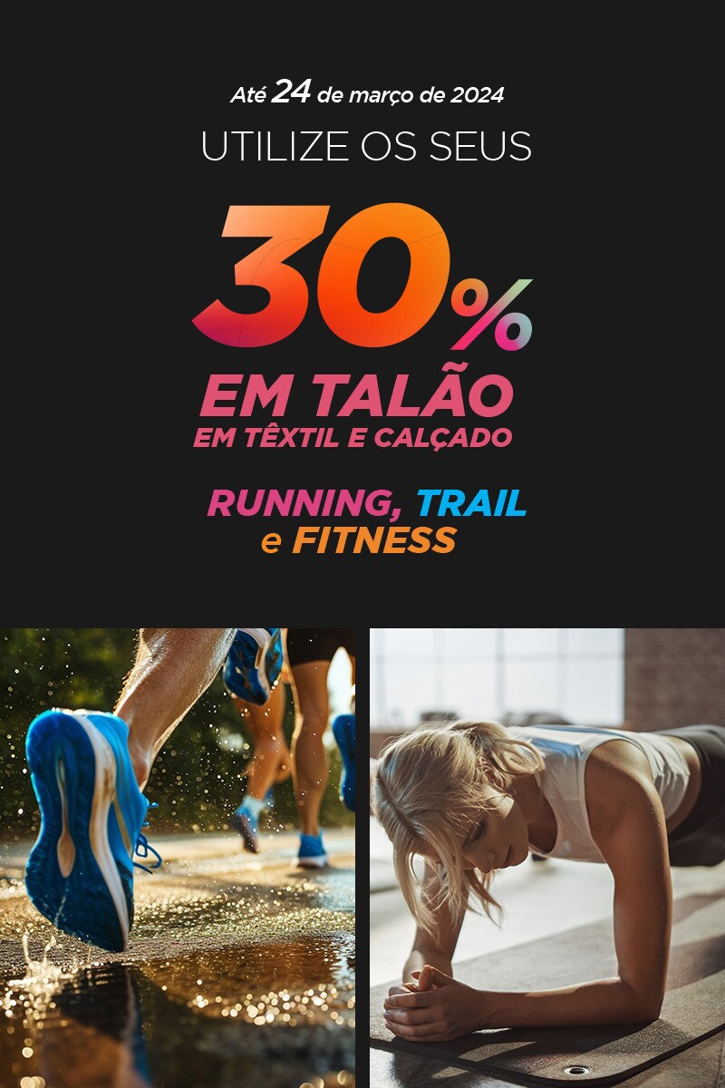 Especial Desporto - 30% Desconto em Talão