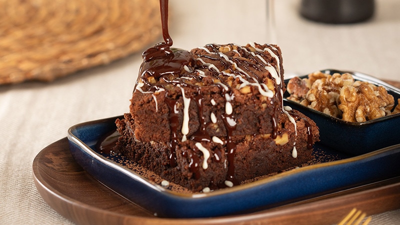Brownie de Chocolate e Vinho do Porto