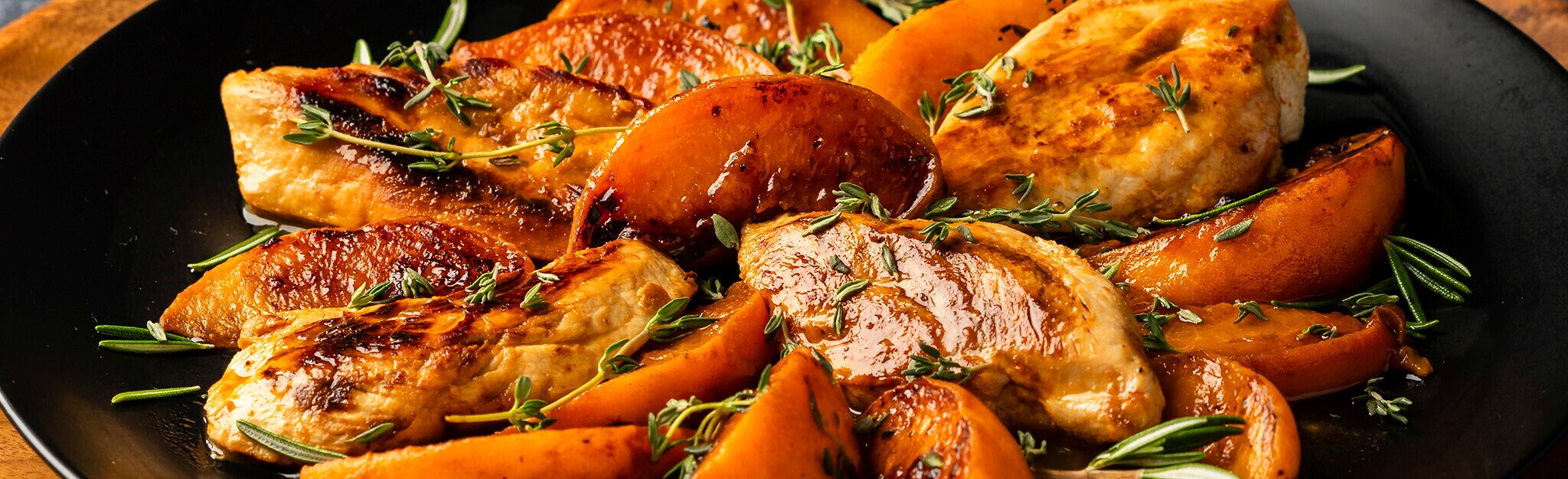Frango com Pêssego