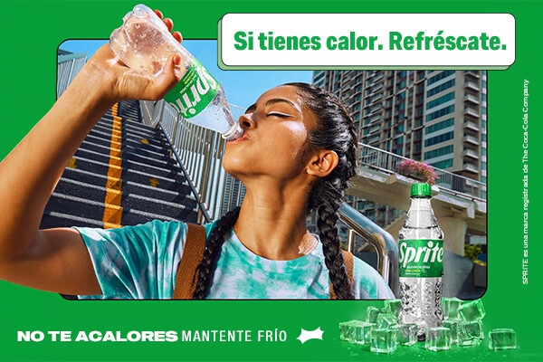 Si tienes calor. Refréscate