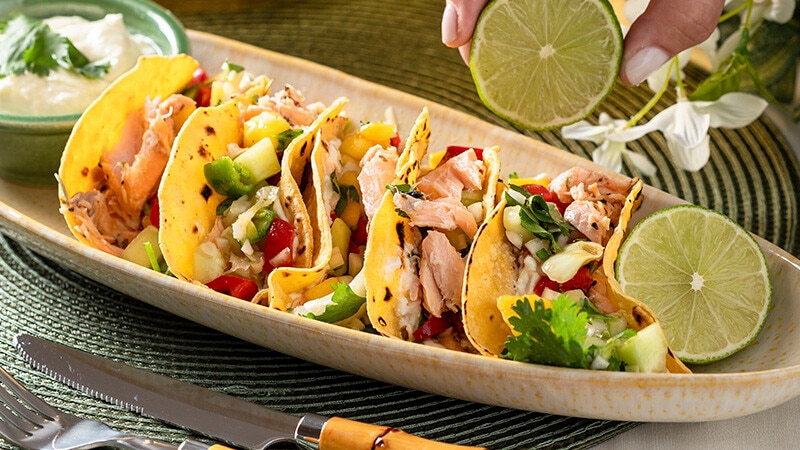Tacos de Salmão