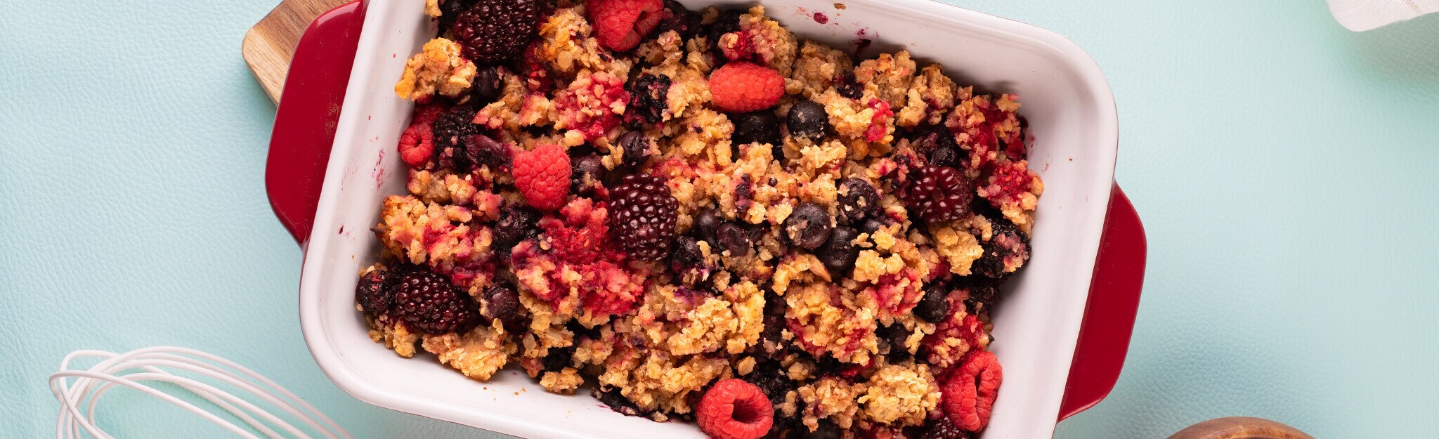 Crumble de Frutos Vermelhos