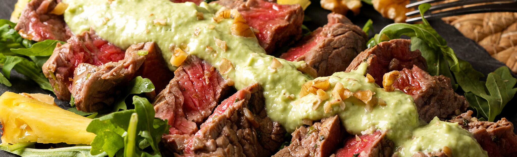 Carne Marinada com Molho Verde