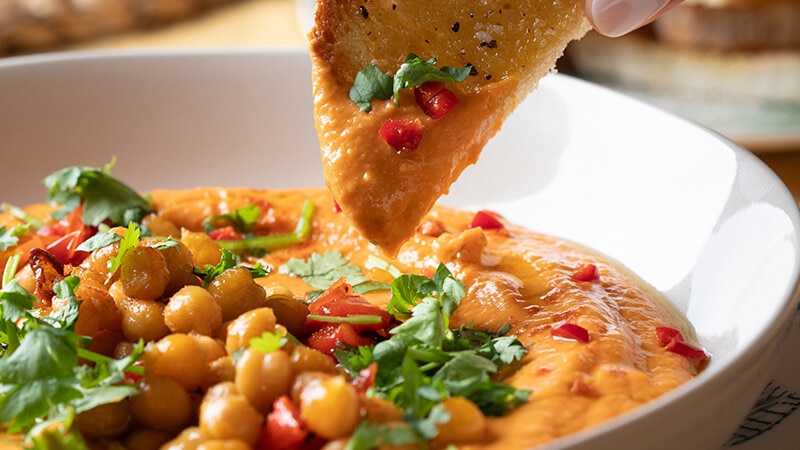 Hummus de Pimento e Jalapenhos
