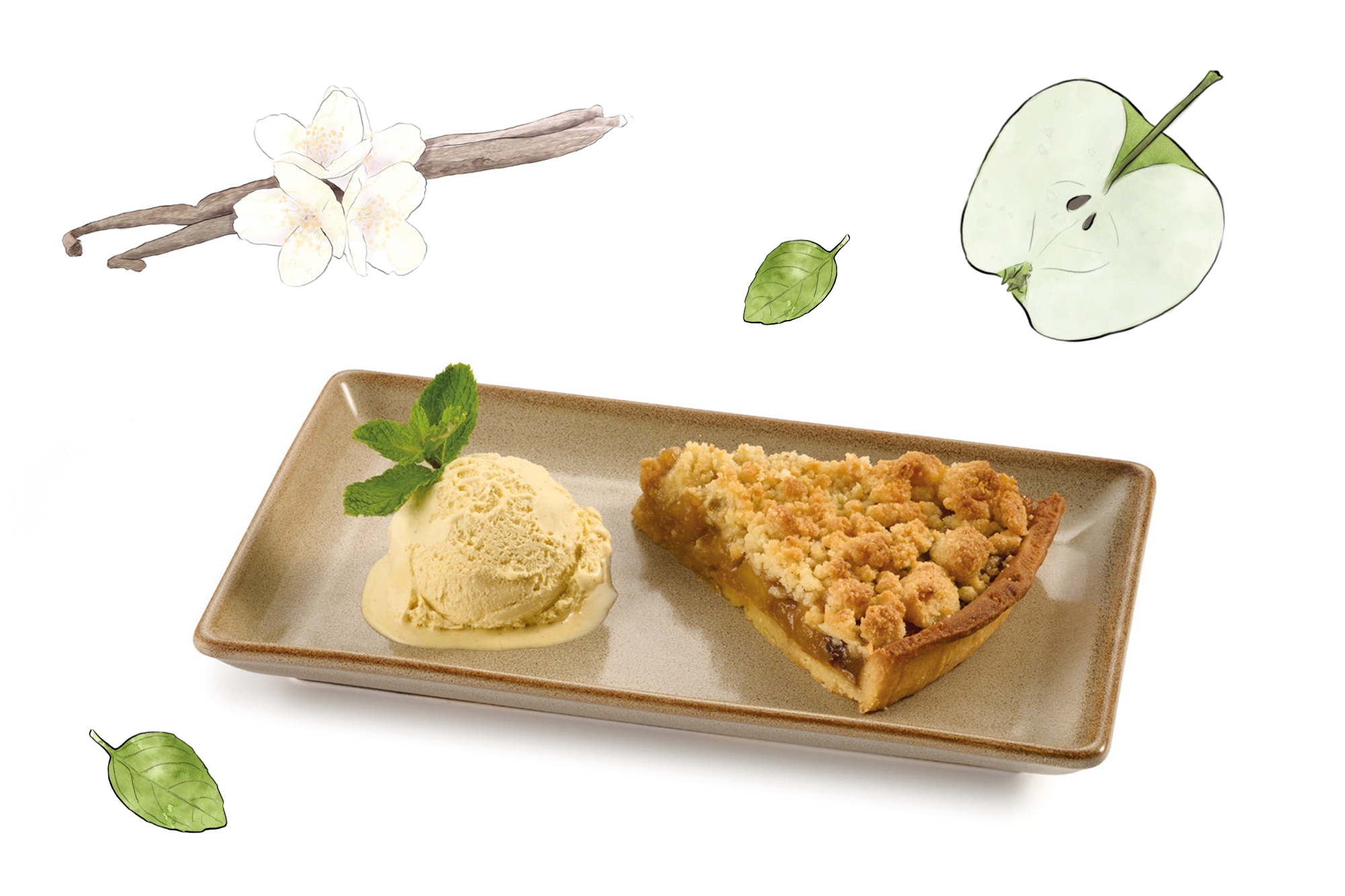 POSTRES CAFETERIA CRUMBLE MANZANA