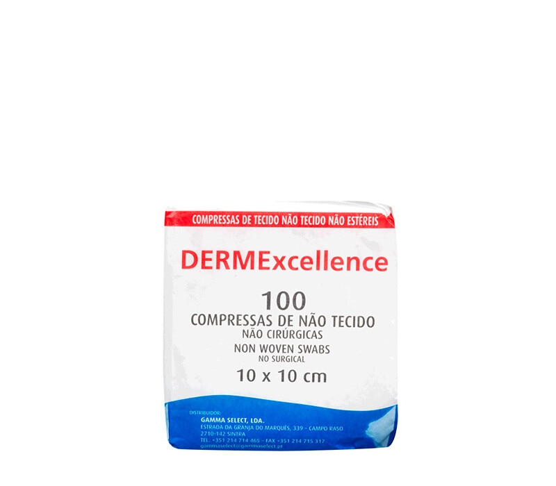 Dermexcllence Compressas de Não Tecido embalagem 100 unidades