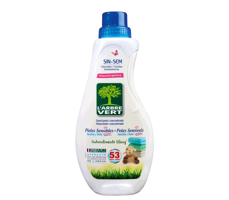 L' Arbre Vert Amaciador para a Máquina da Roupa Peles Sensíveis Ecológico embalagem 800 ml