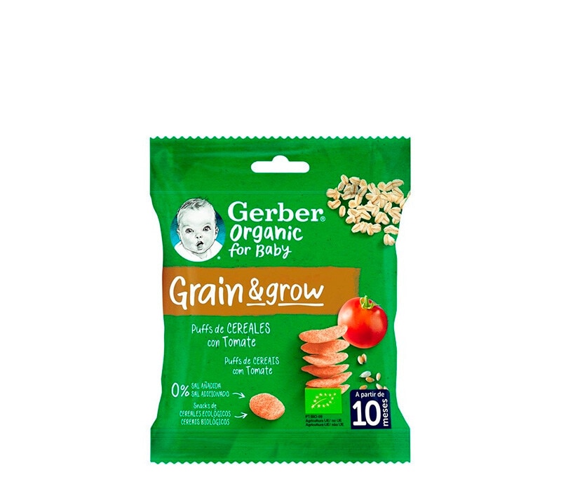 Gerber Snack Bio com Tomate + 10 meses embalagem 7 g