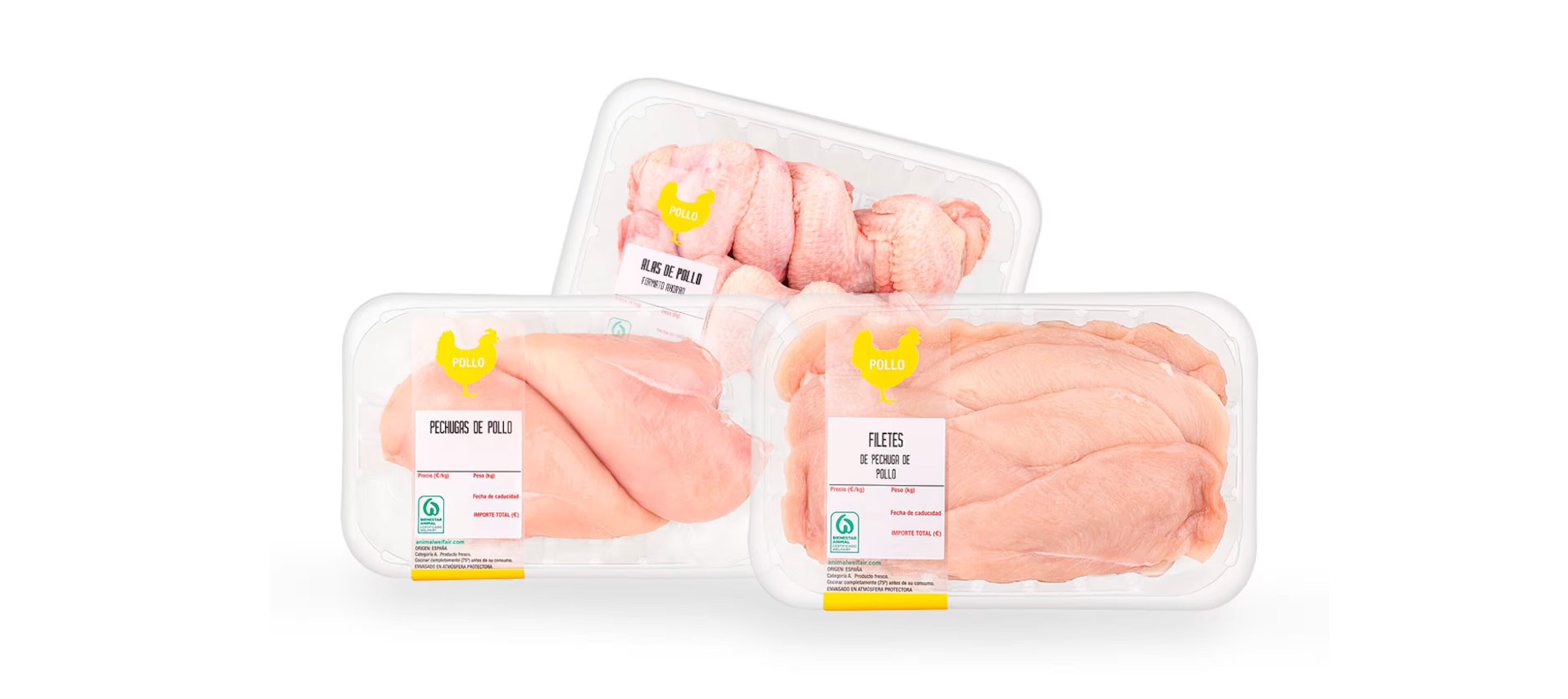 Pollo fresco en supermercado El Corte Inglés e Hipercor